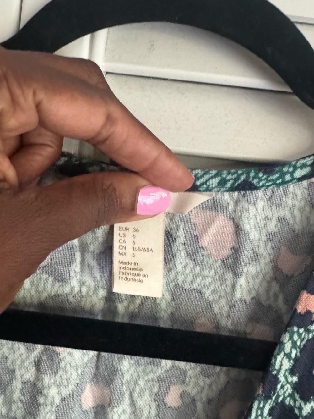 H&M Green and Pink Leopard Print Jumpsuit - Picture 3 of 5